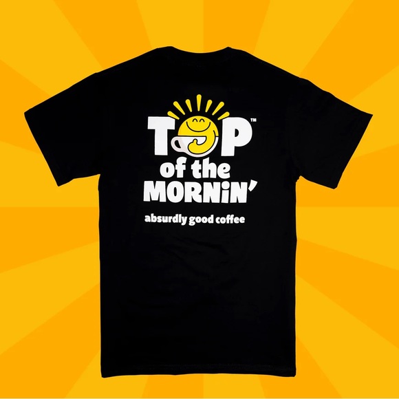 Top of the Mornin’ Coffee SONNY Black Tee T-Shirt [S] - Picture 4 of 5